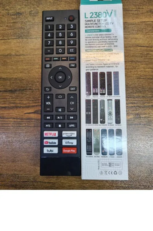 کنترل همه کاره هایسنس اینترنت دار تخت