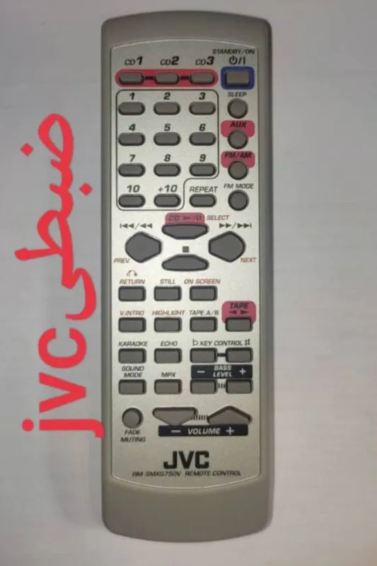 کنترل اصلی ضبط کمیاب جی وی سی قدیمی َJVC