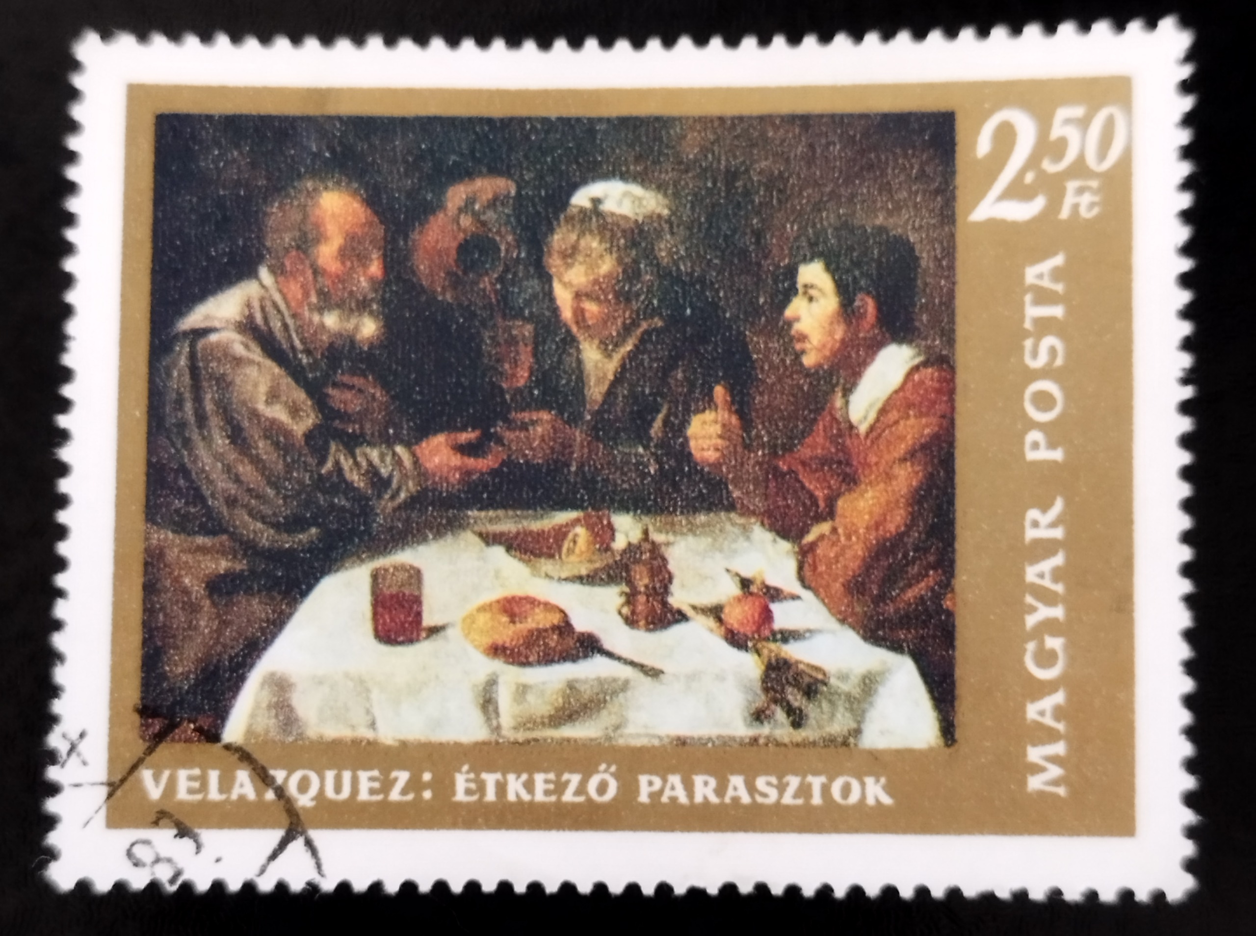 تمبر زیبا ونفیس تابلویی کشورعربی مهرگمرکی