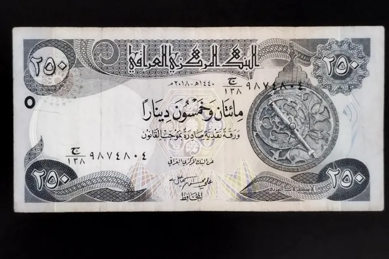 اسکناس سوپربانکی زیبا وکلکسیونی250دینارعراق