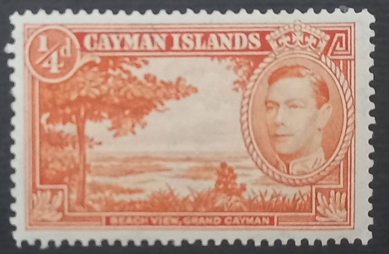 تمبر سری پستی با تصویر جرج ششم چاپ جزیره کایمن