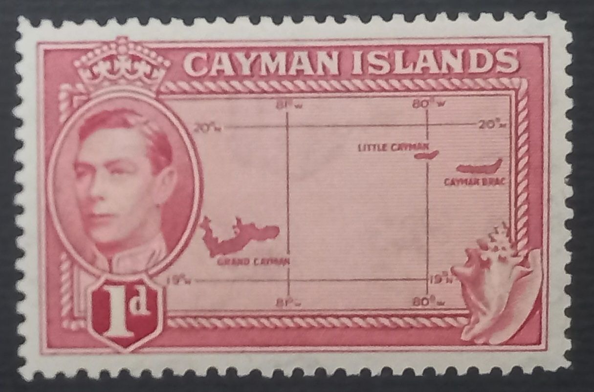 تمبر سری پستی با تصویر جرج ششم چاپ جزیره کایمن