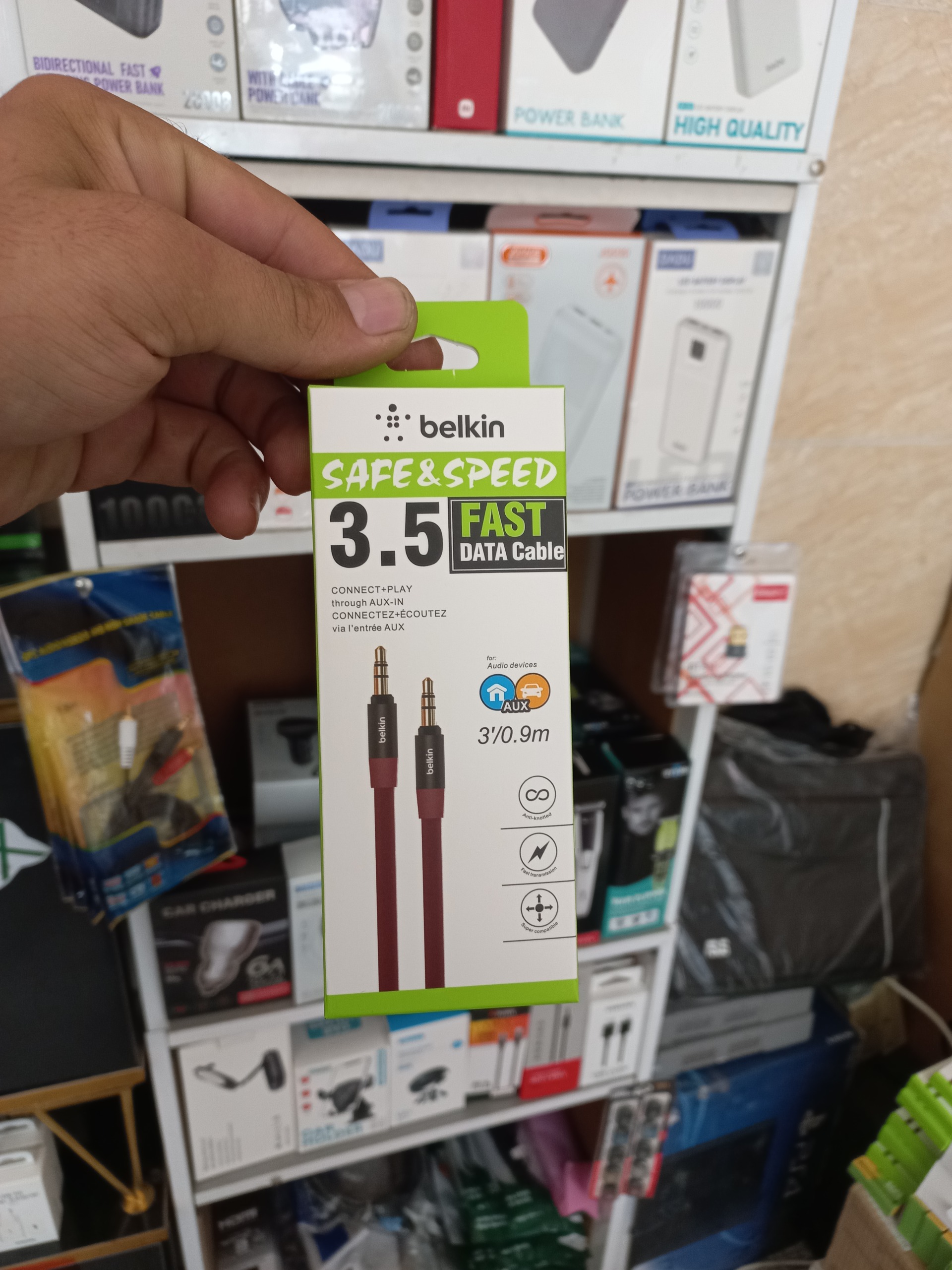 کابل aux با کیفیت و درجه یک belkin