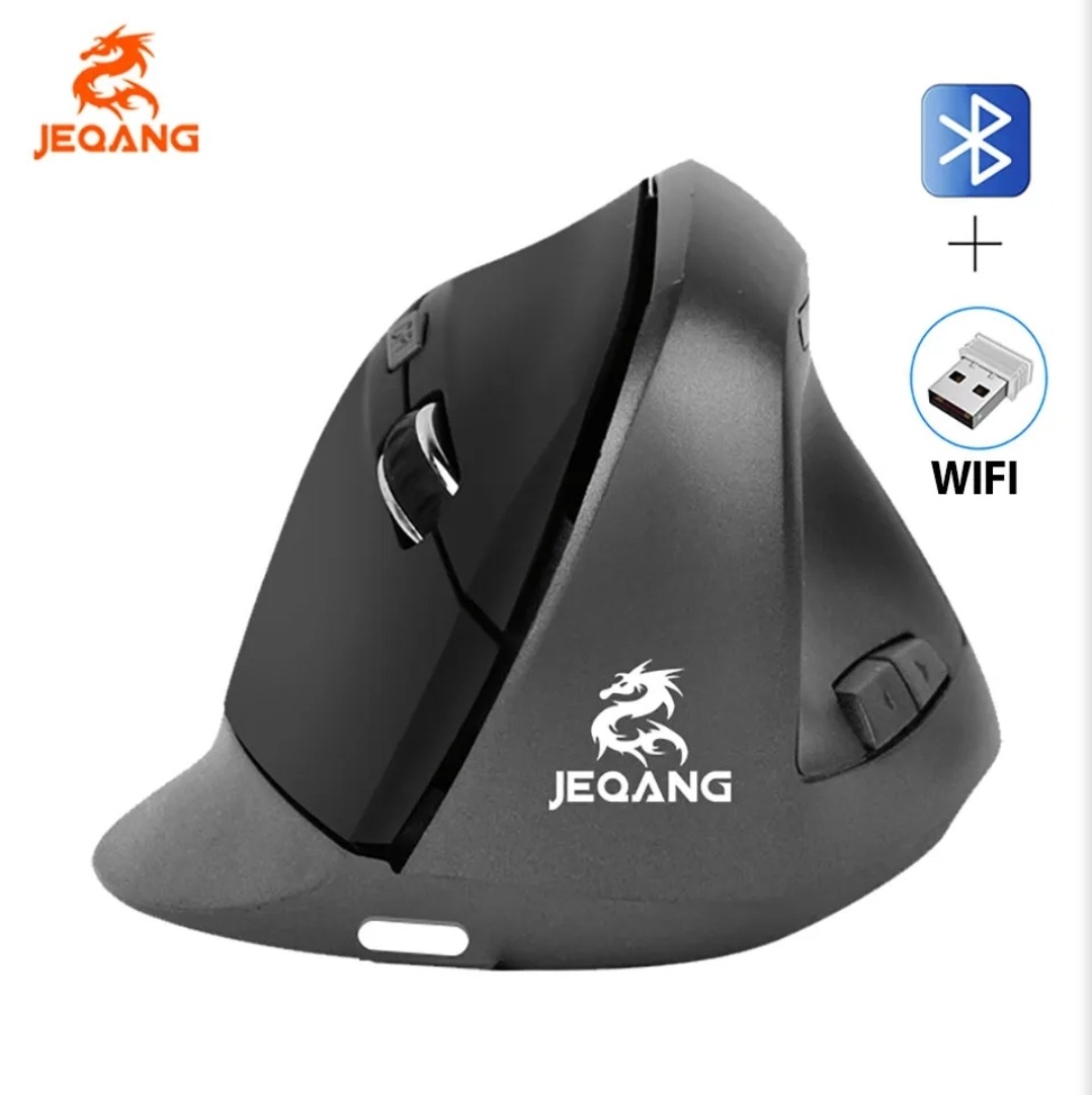موس حرفه ای و ارگونومیک jeqang jw583 شارژی مشکی