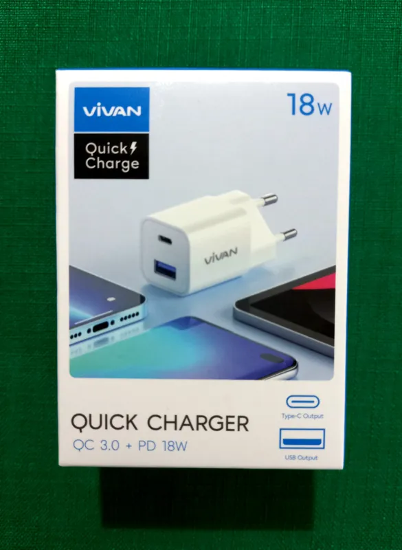 شارژر 18 واتی دو پورت اورجینال usb و type c