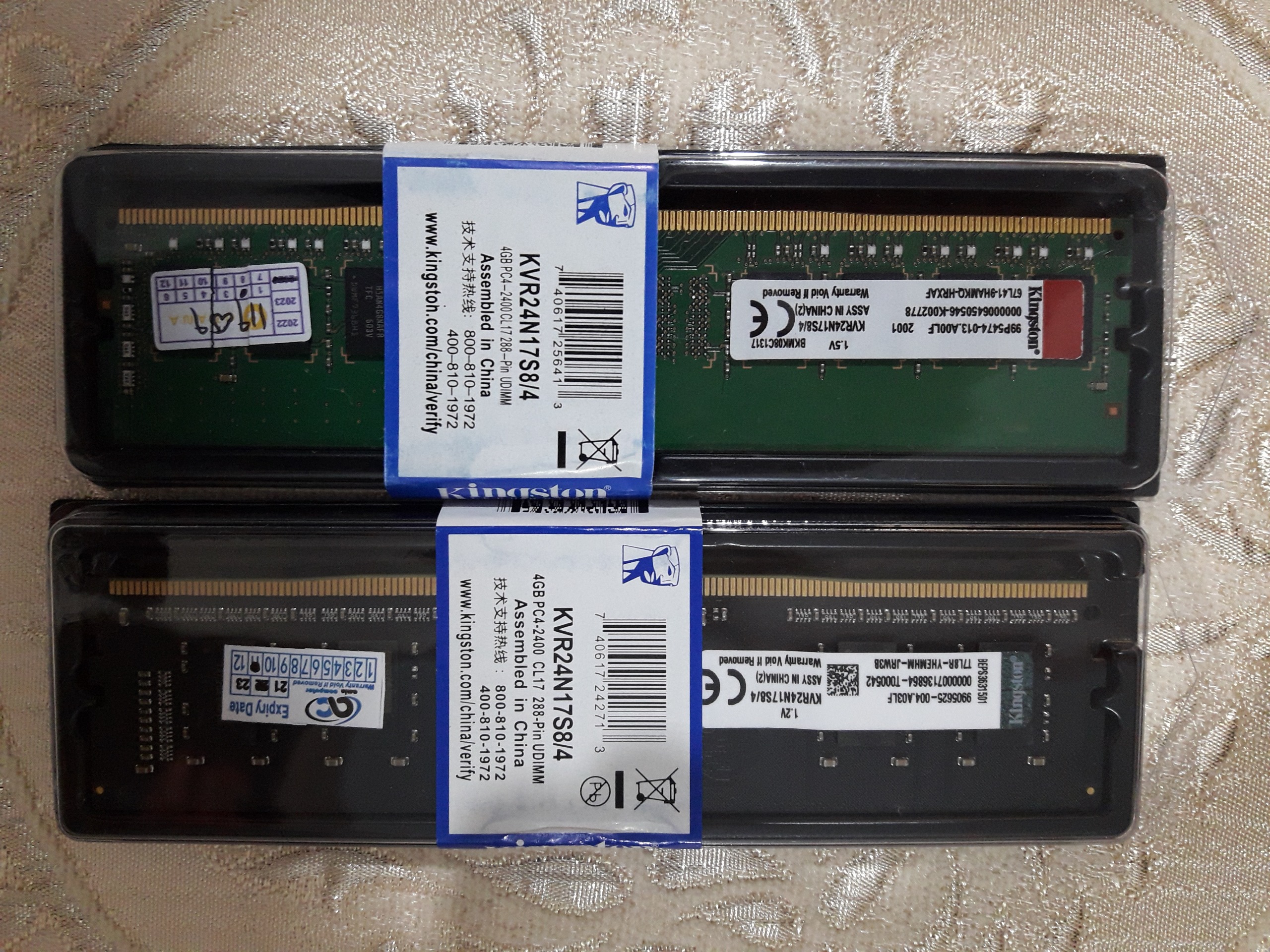 رم، 4 گیگابایت Kingston-KVR24N17S8/4-DDR4-2400MHZ
