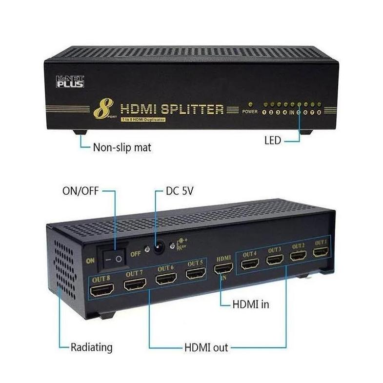 648 HDMI SPLITTER 8 PORT K-NET PLUS KPS