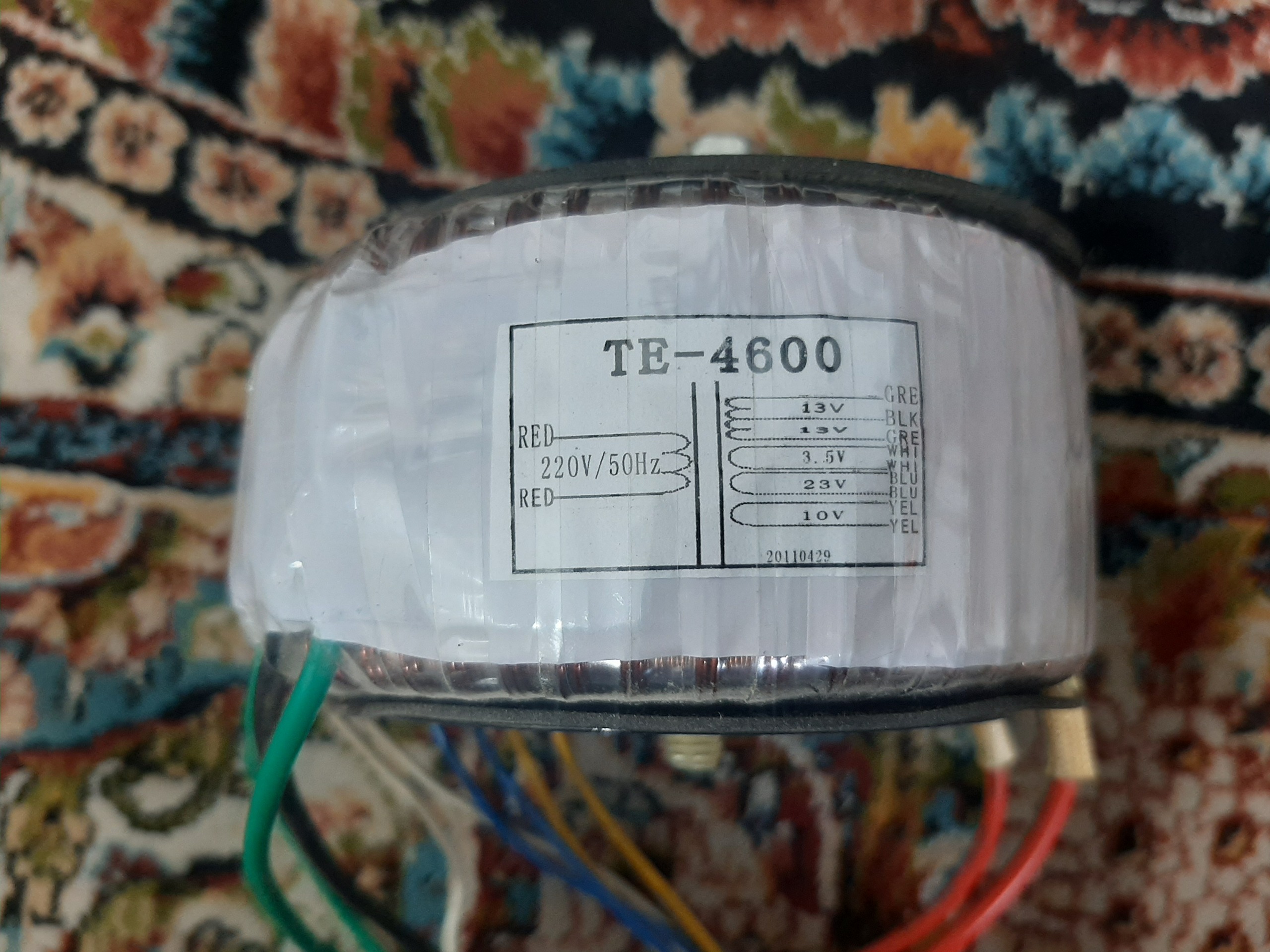 ترانس 220 به 13 ولت دوبل و 23 ولت