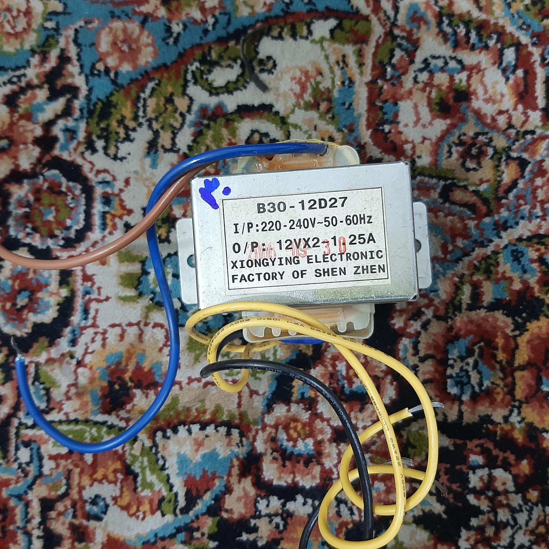 ترانس 220 به 12 ولت دوبل