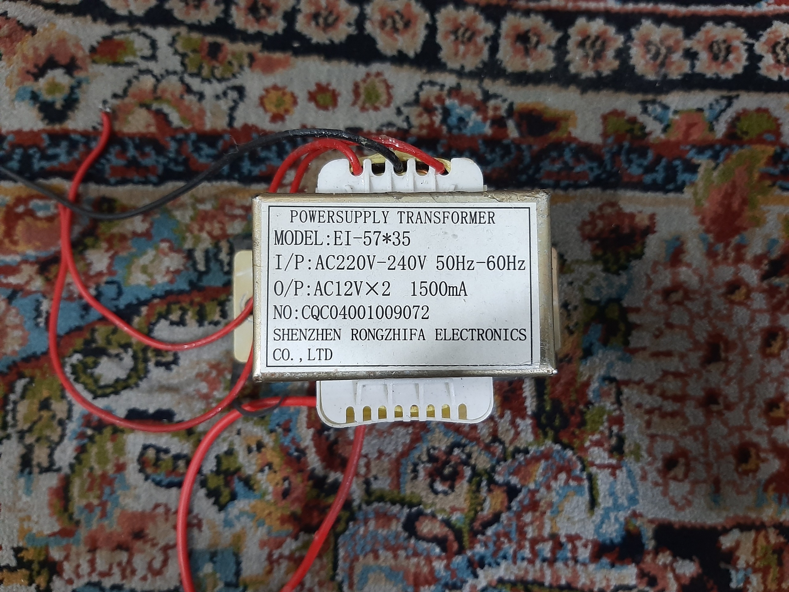 ترانس 220 به 12 ولت دوبل