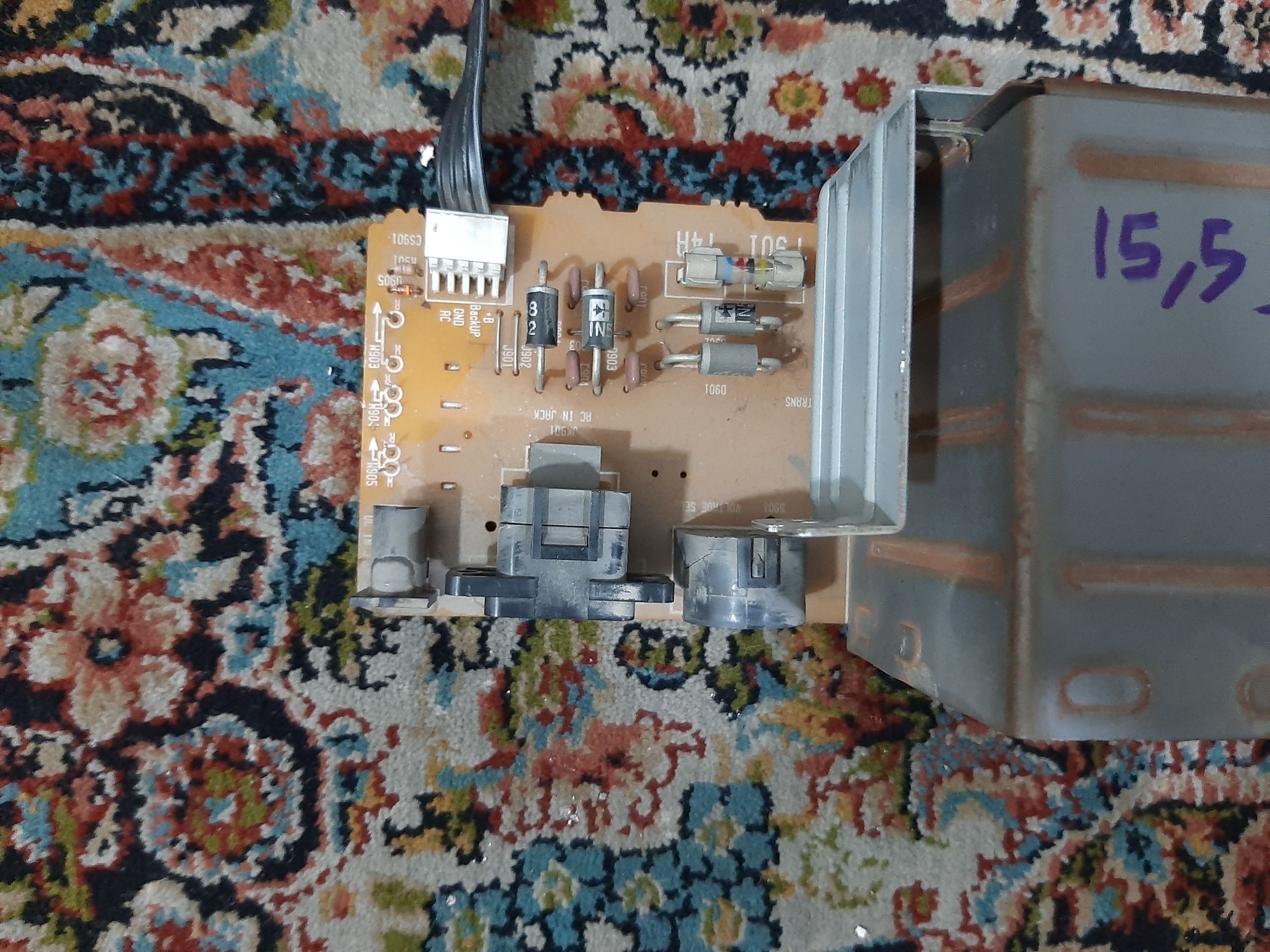 ترانس 220 به 15.5 ولت DC