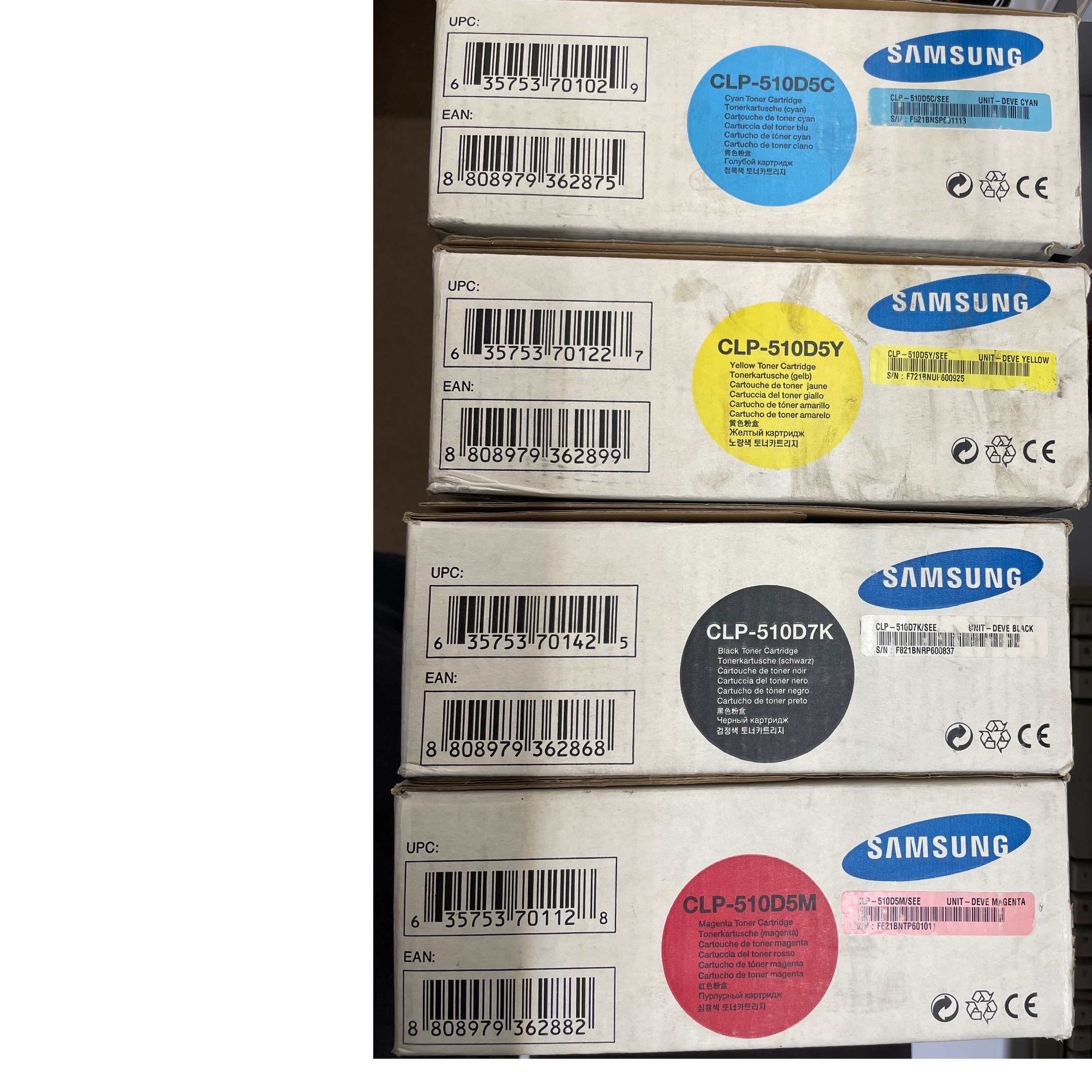 کارتریج پرینتر لیزری رنگی سامسونگ clp-510