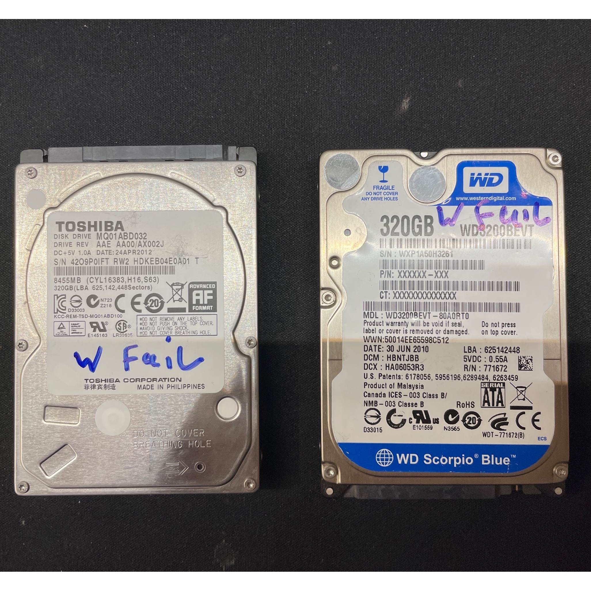 هارد 320 لپ تاپی