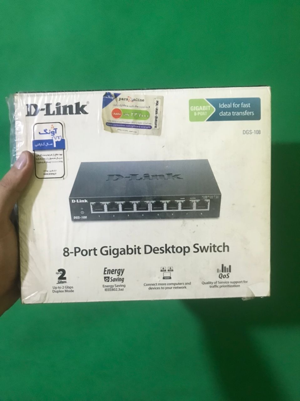  هاب شبکه سوییچ 8 پورت دی لینک DGS-108