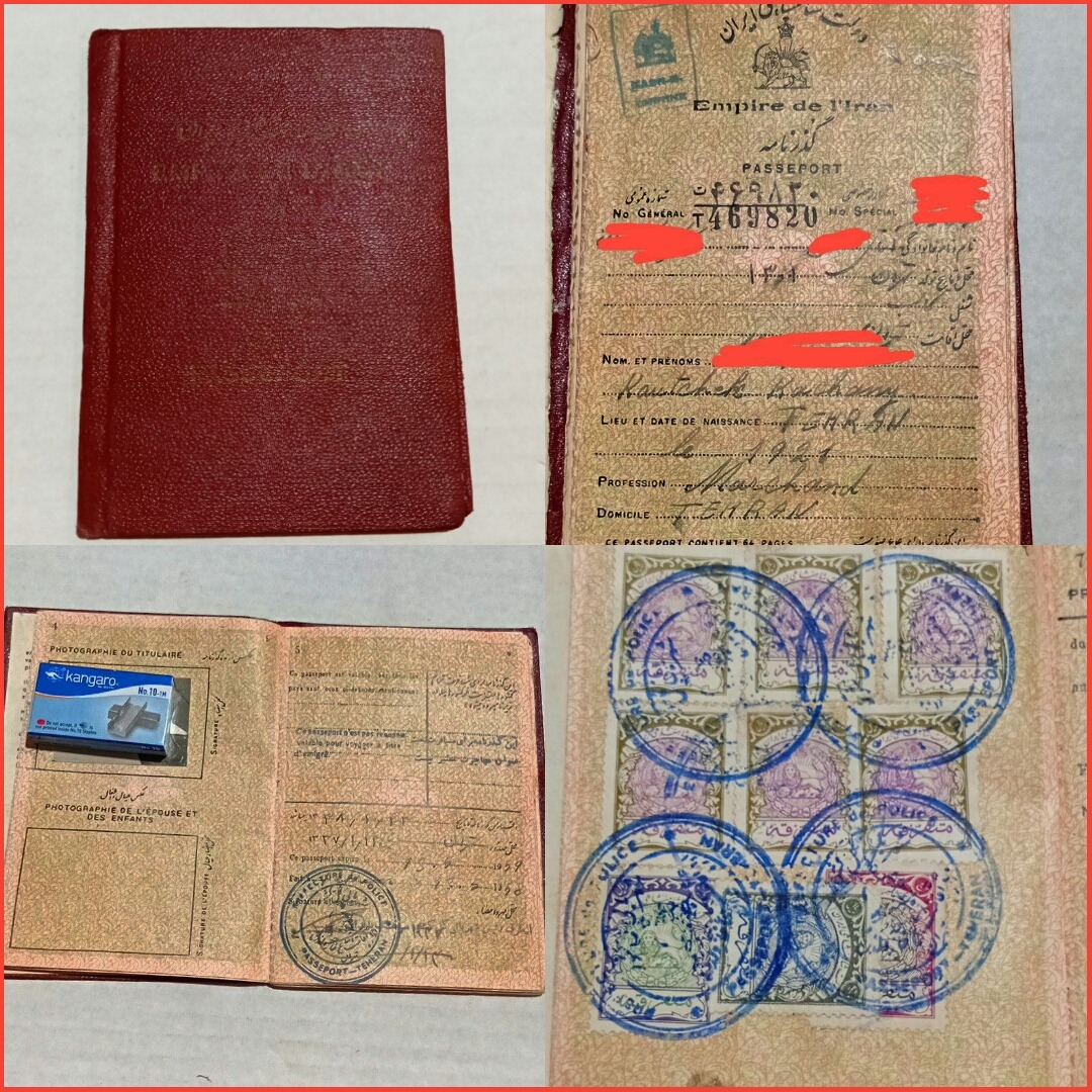 پاسپورت با تمبرهای کمیاب و خاص فیصل