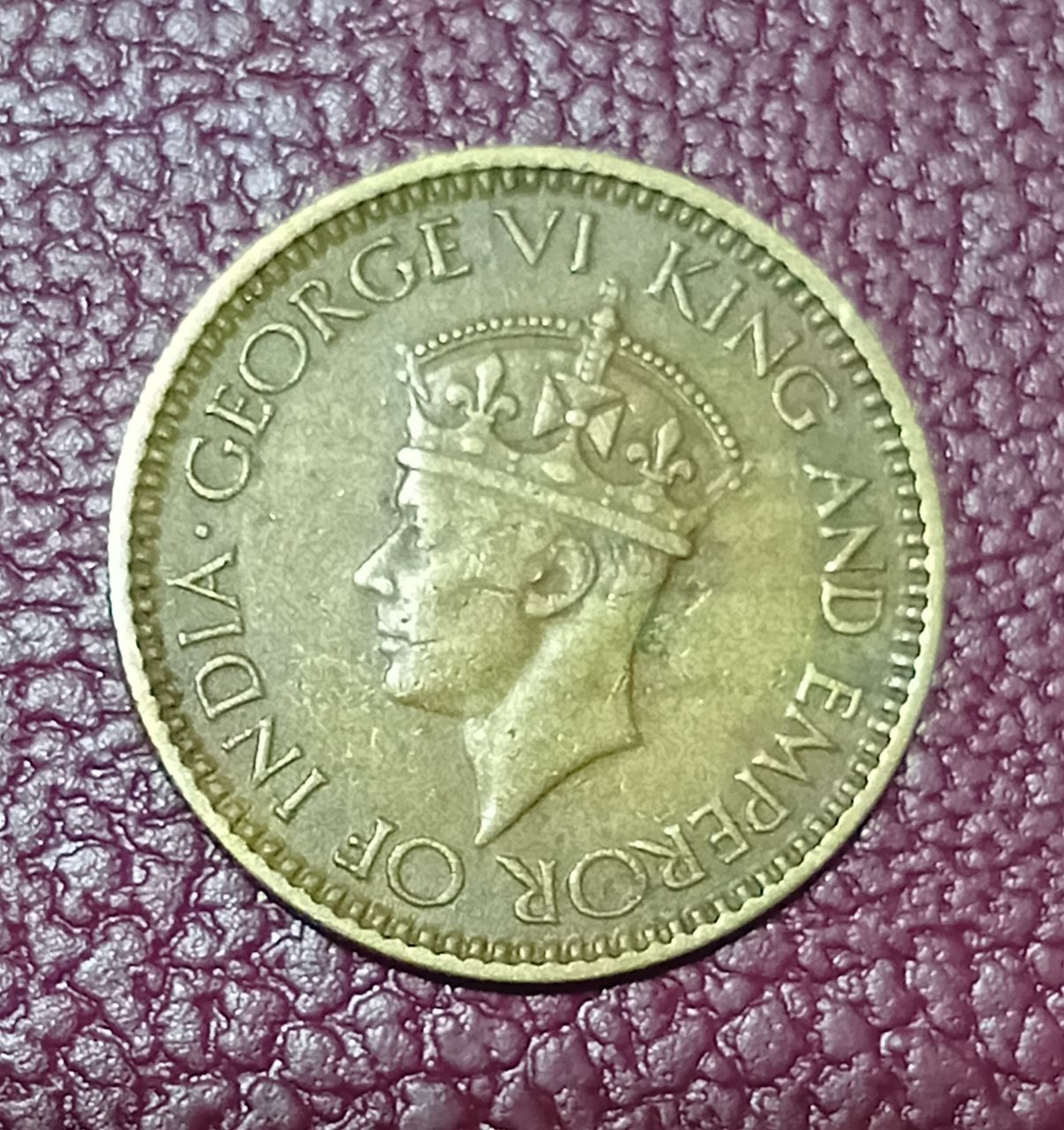 25 سنت سیلان مستعمره بریتانیا سال 1943