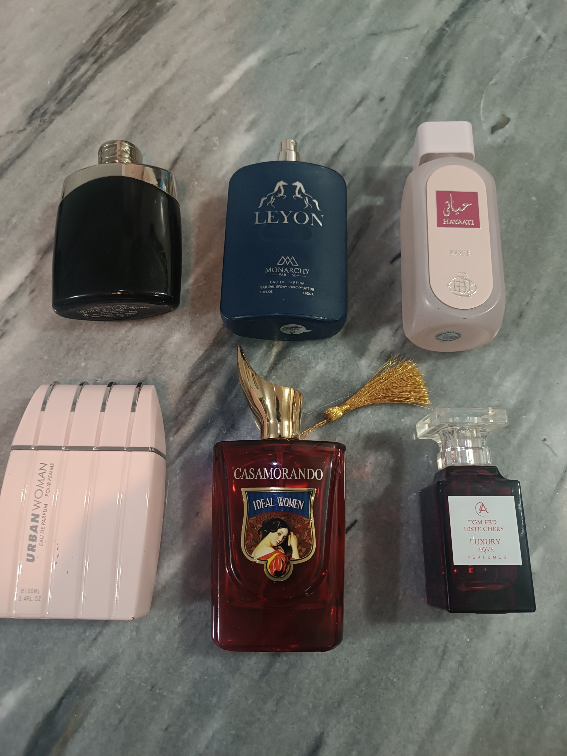 6 عدد شیشه ادکلن