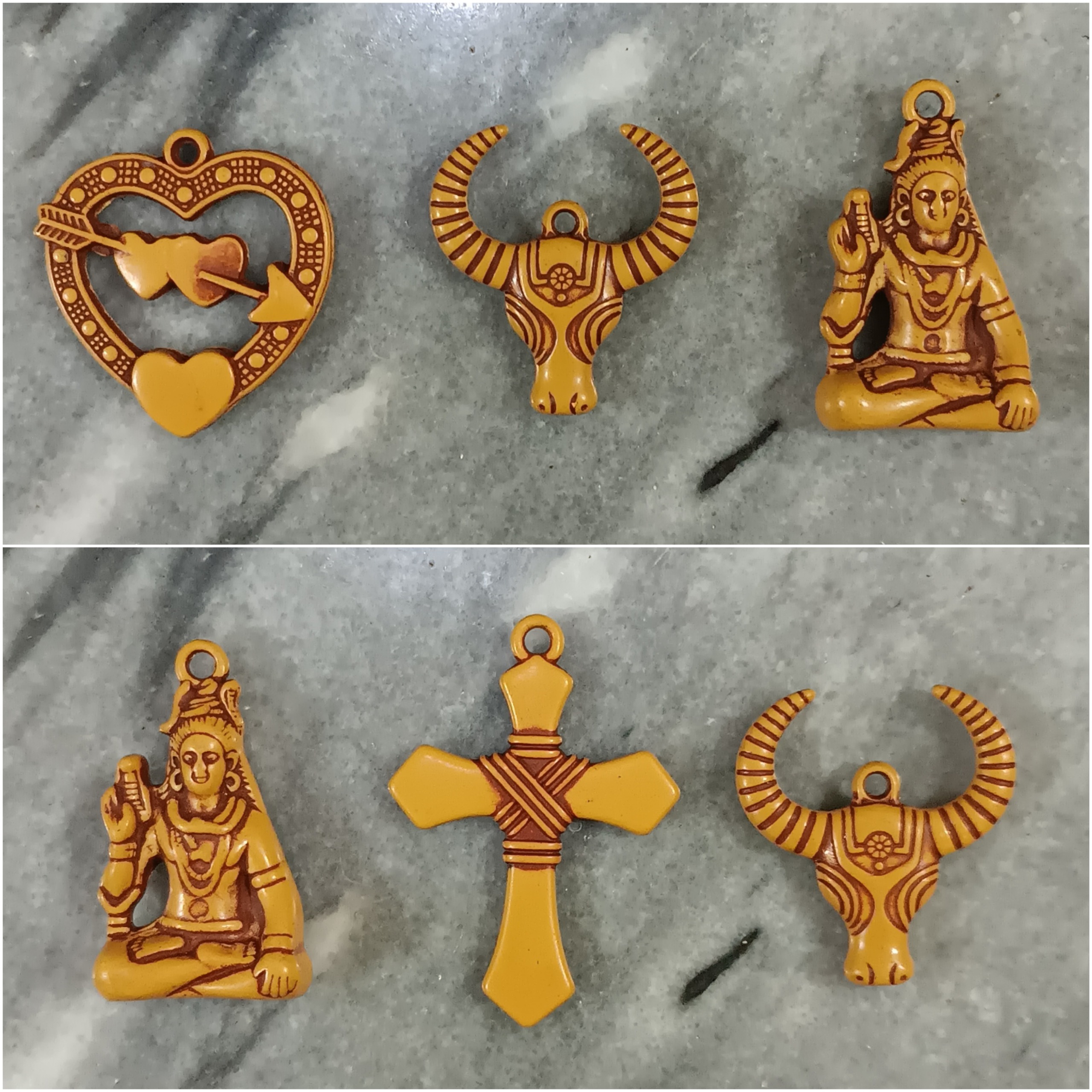 6 عدد پلاک طرح چوب