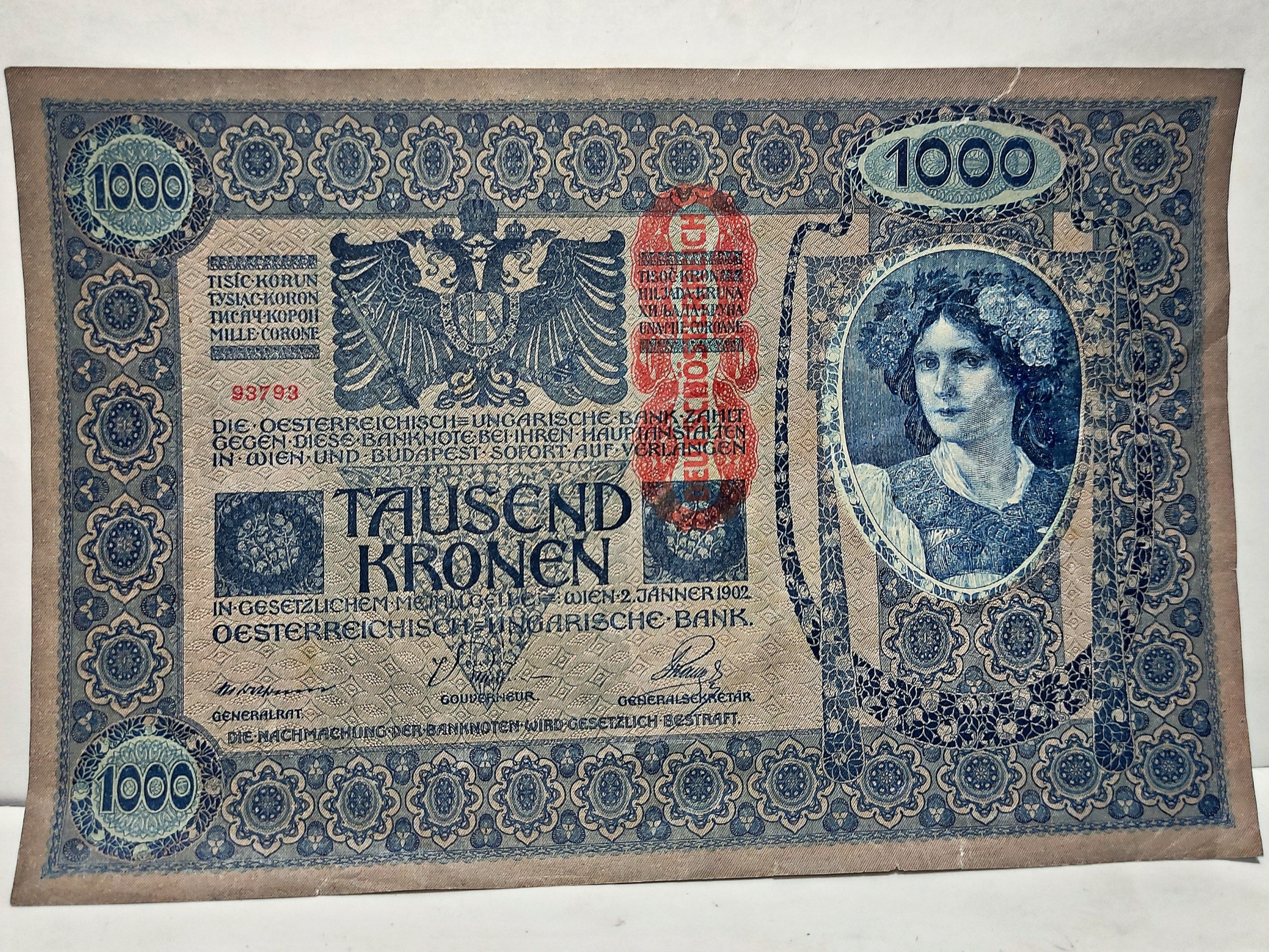 1000 کرون (1919) جمهوری آلمان اتریش مجارستان