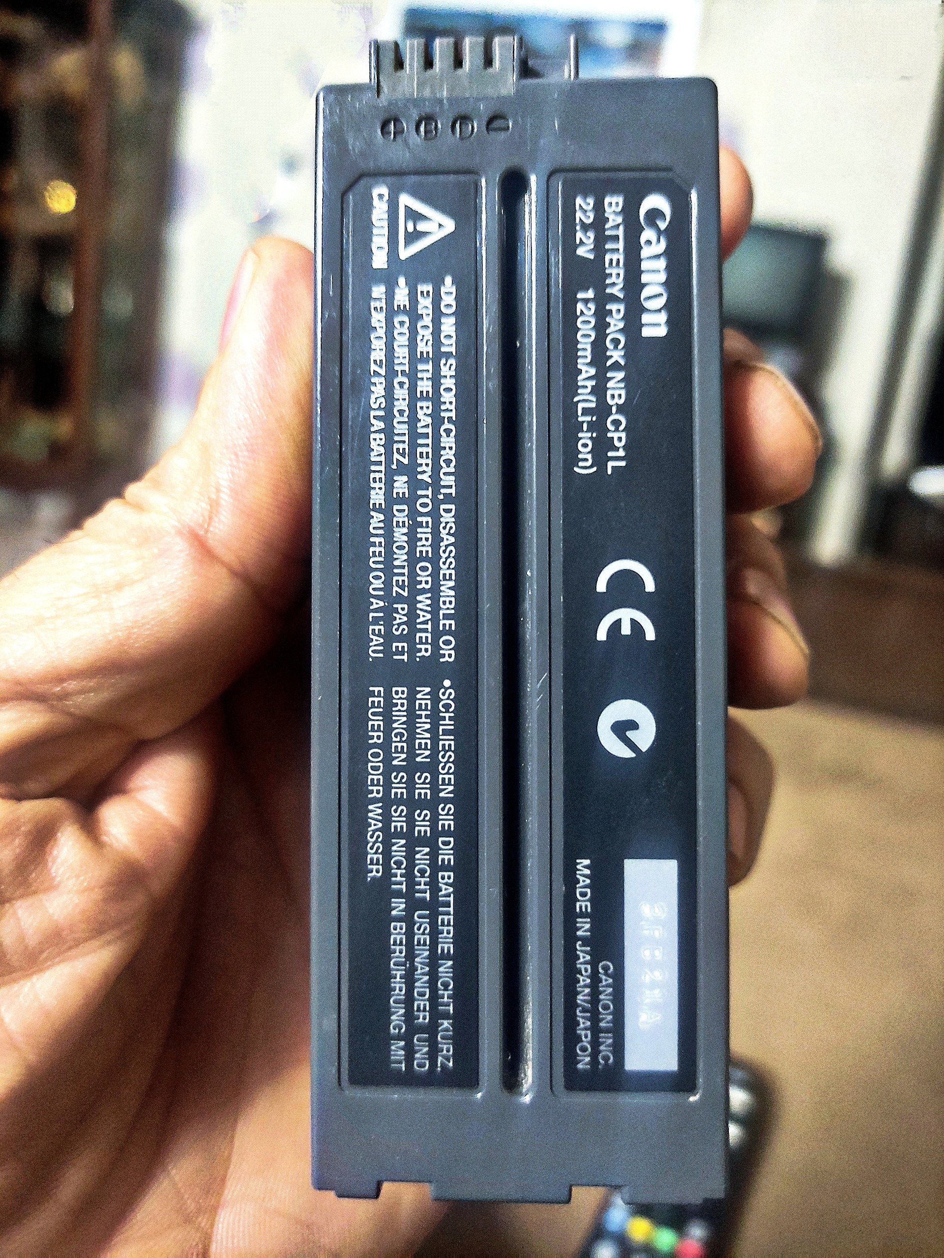 باتری اورجینال پرینتر سلفی Canon NB-CP1L