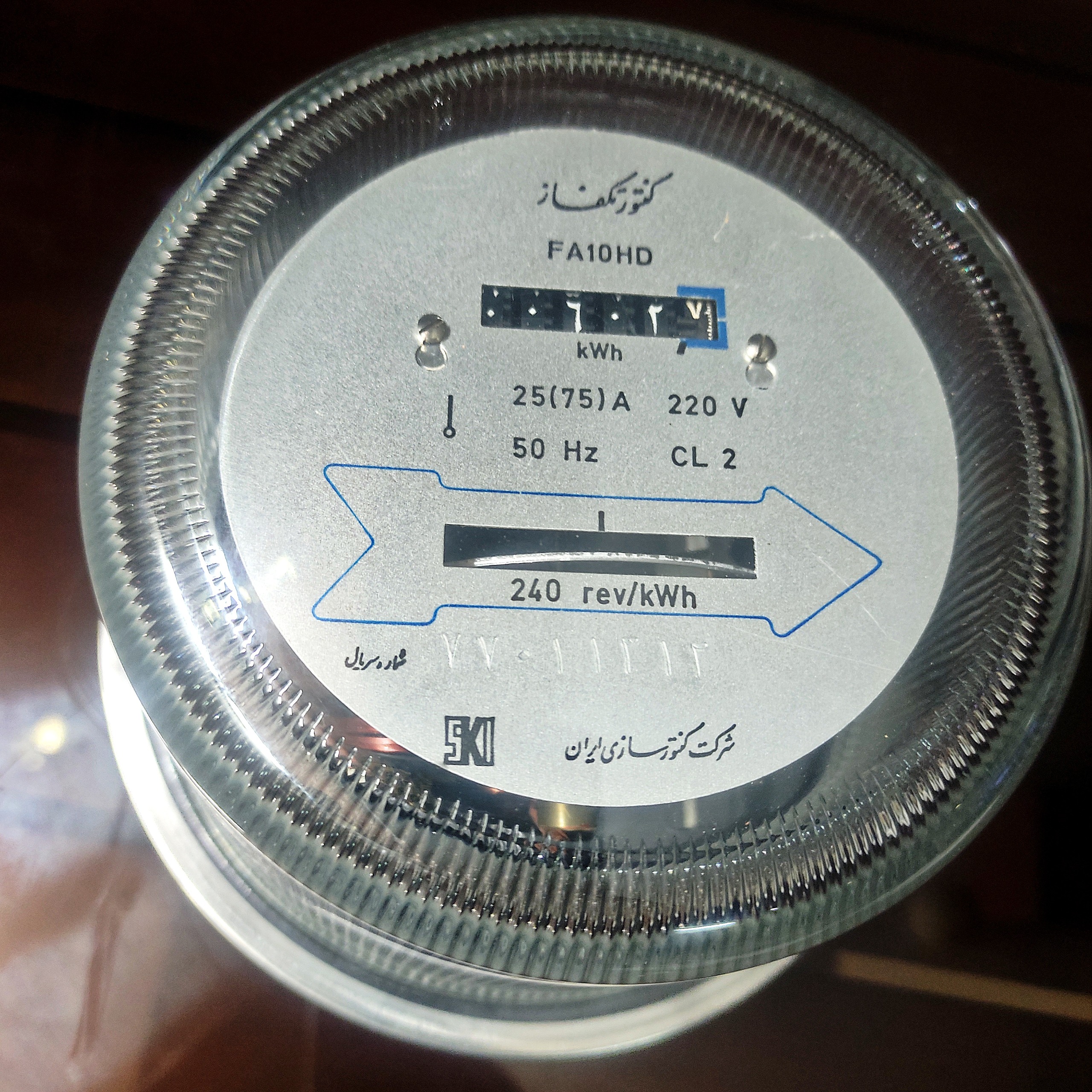 کنتور برق تکفاز فرعی 25-75 آمپر آنالوگ