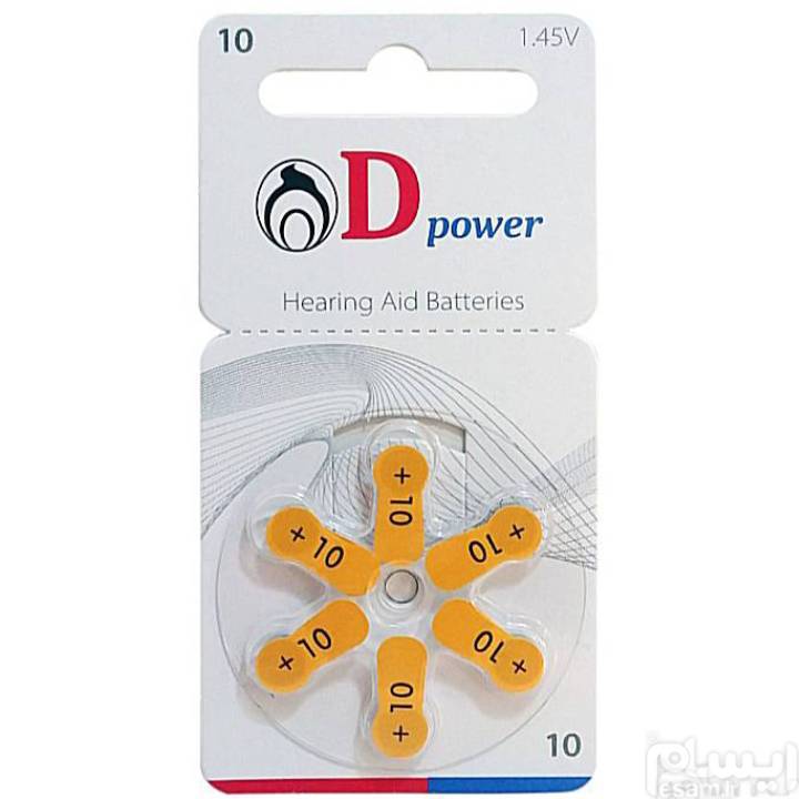 بسته 6 تایی باتری سمعک D Power