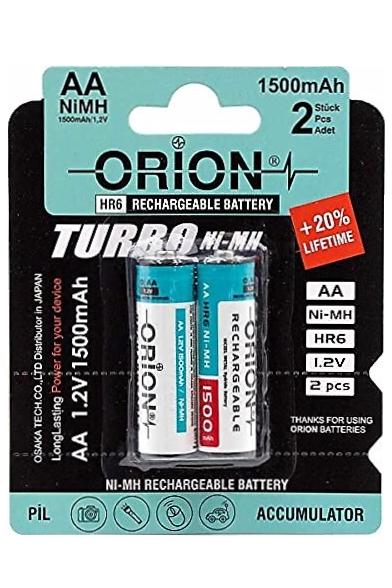 باتری قلمی شارژ شو Orin HR6 1500mAh