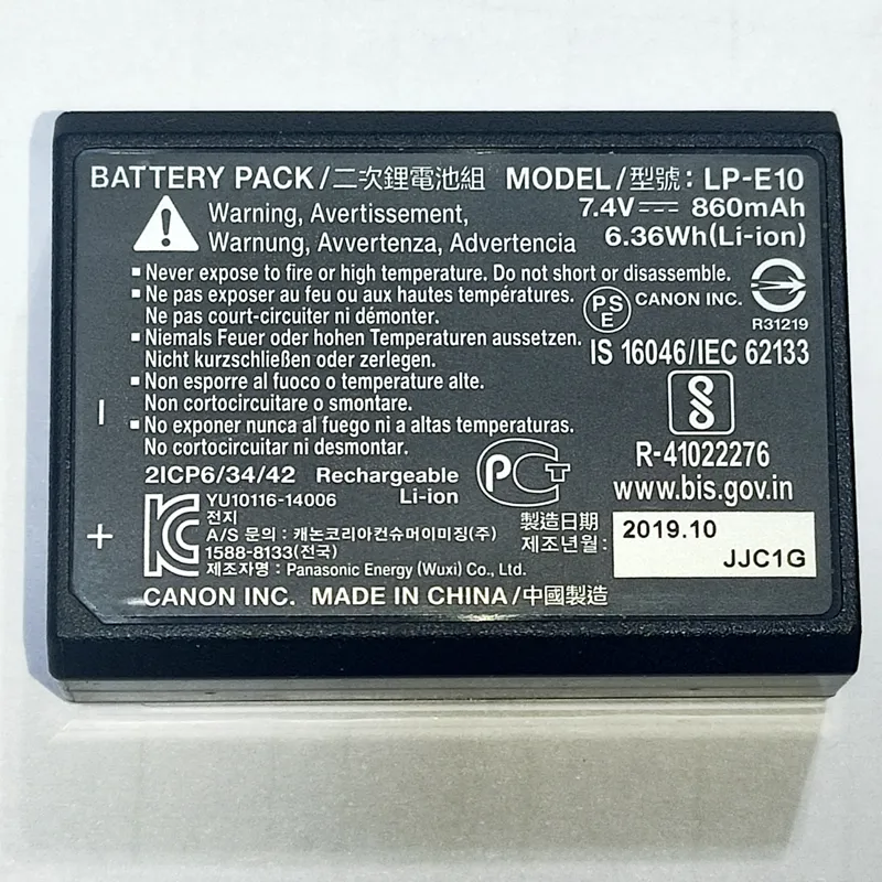 باتری دوربین canon LP-E10 اصلی