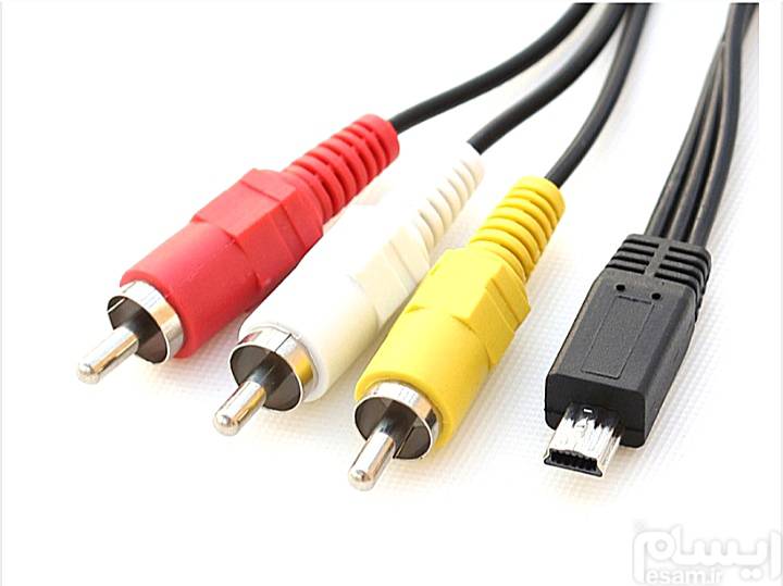 کابل تبدیل Mini USB AV ( L and R ) canon 