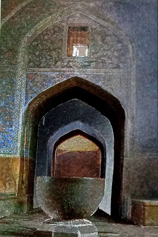 سنگ آب مسجد امام نقش جهان اصفهان