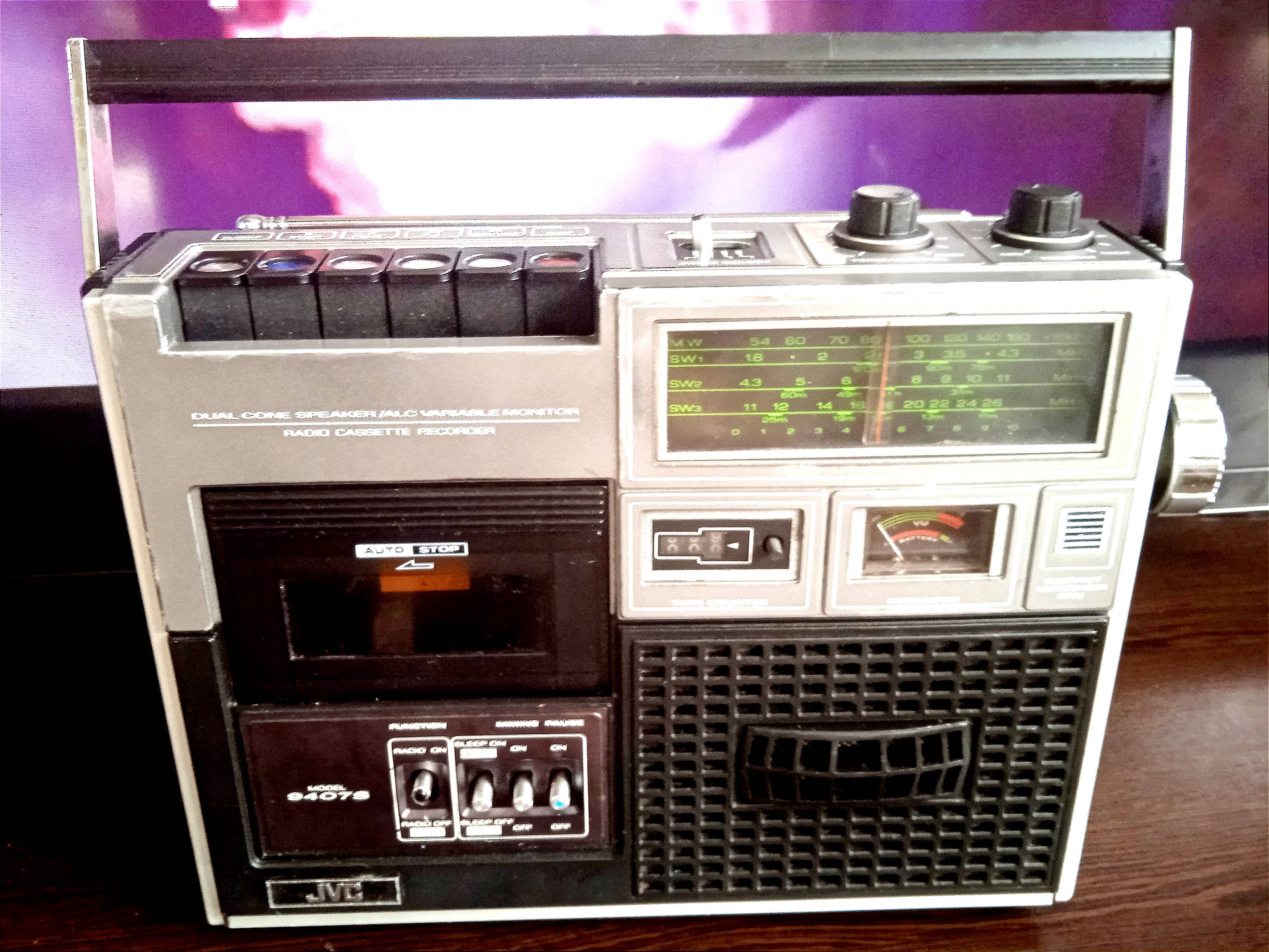 رادیو تک کاست JVC cassette recorder 9407S