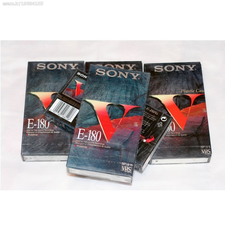 E-180 VHS Sony پرطرفدارترین نوار ویدیو