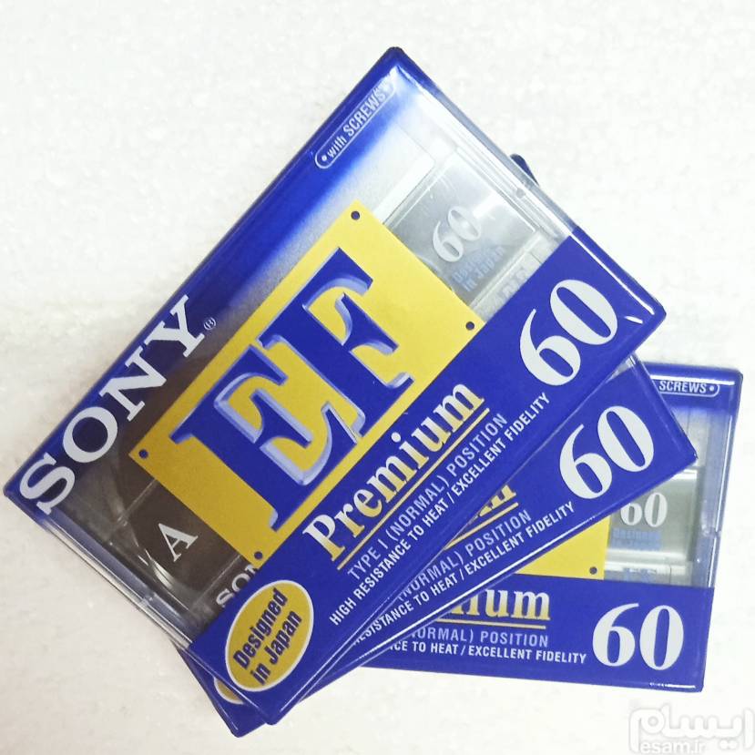 نوار کاست خام پرمیوم 60 SONY EF