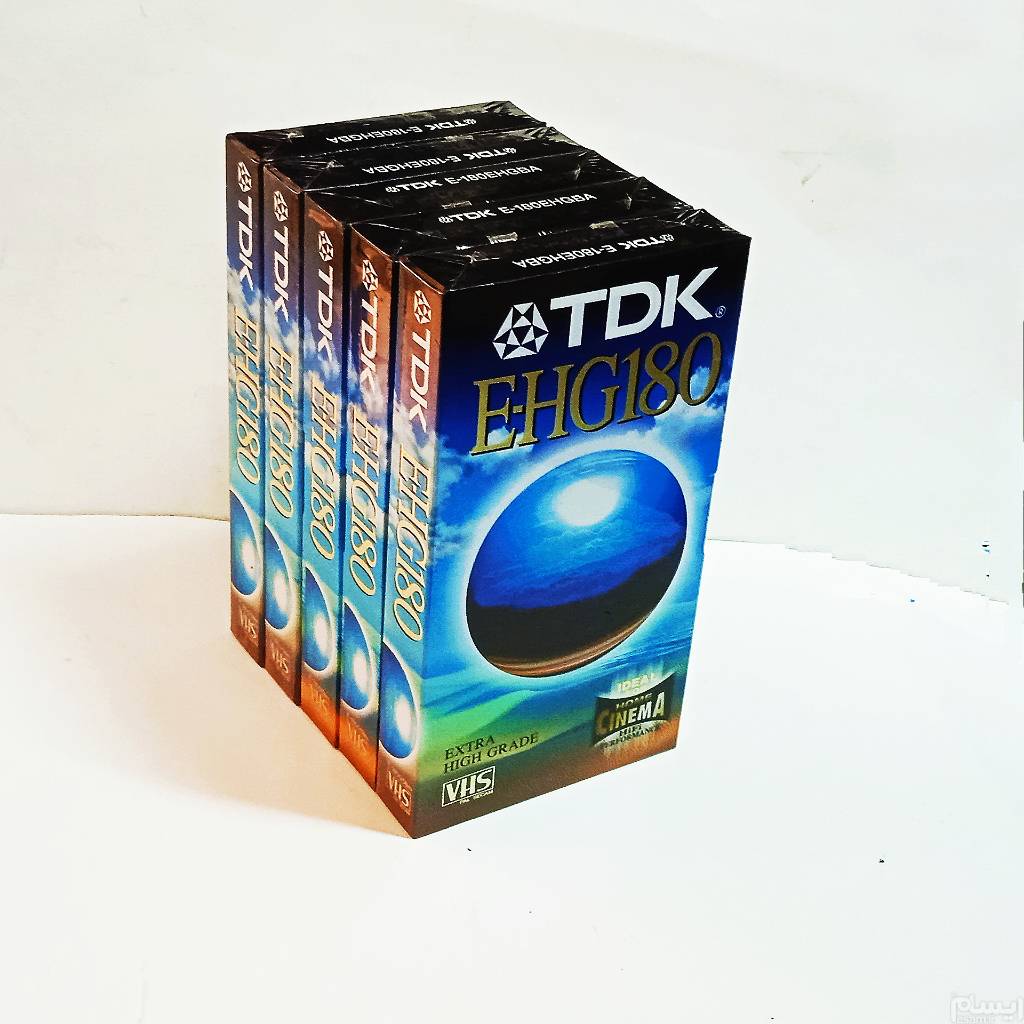 کاست ویدئو VHS 180 TDK E-HG