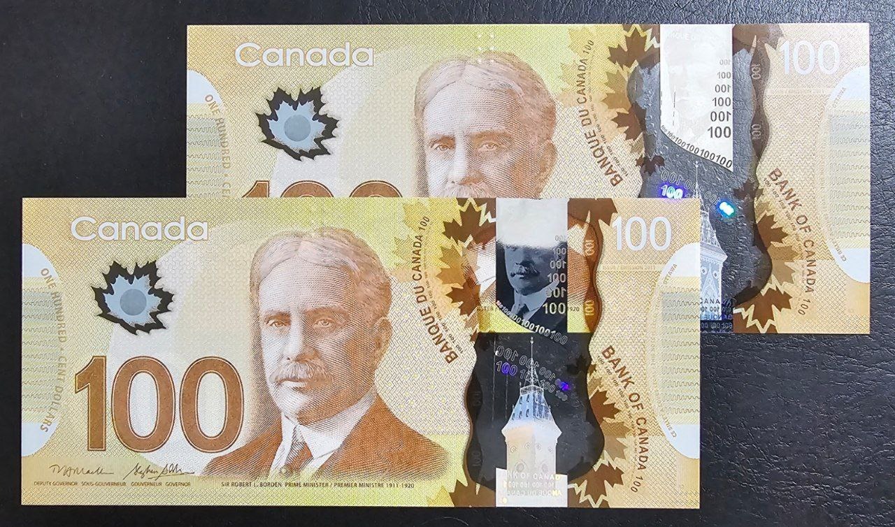 تک 100 دلار کانادا پلیمری بزرگ ترین رقم