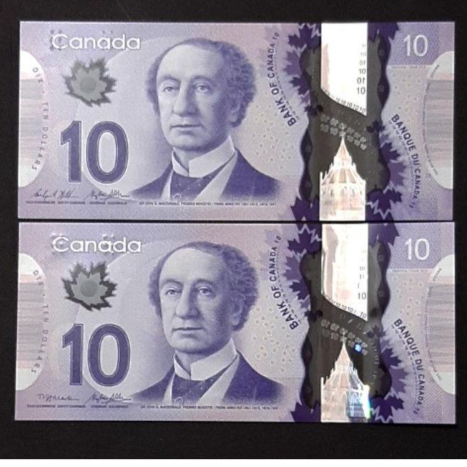 تک 10 دلار کانادا پلیمری 2013