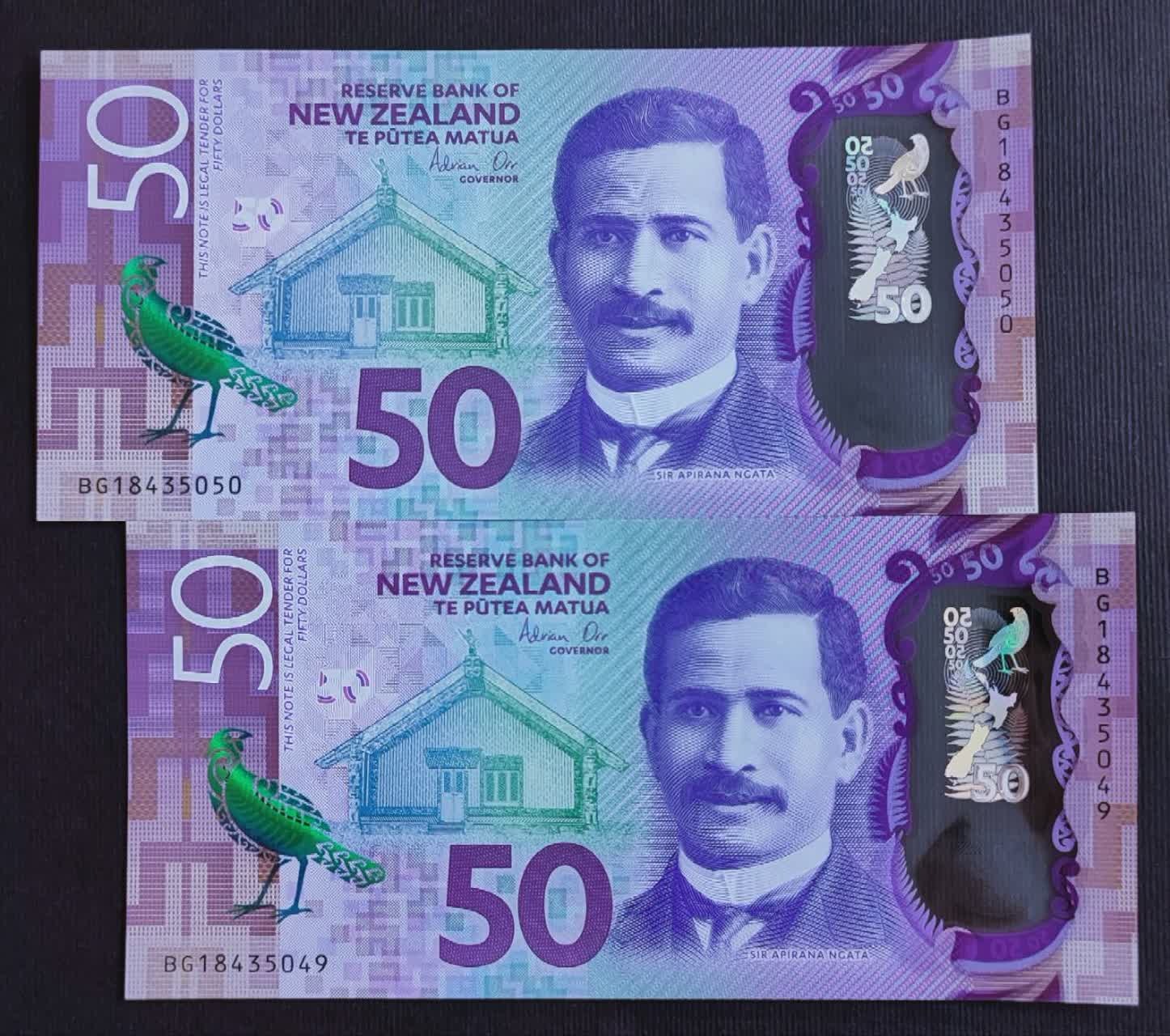 تک بانکی 50 دلار نیوزلند نیوزیلند پلیمری 2018
