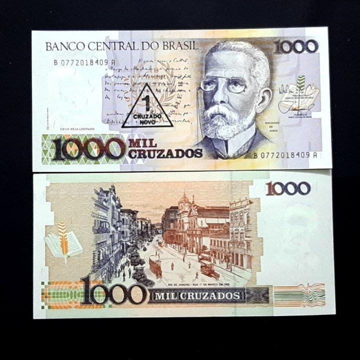 اسکناس تک بانکی 1000 برزیل آمریکای جنوبی