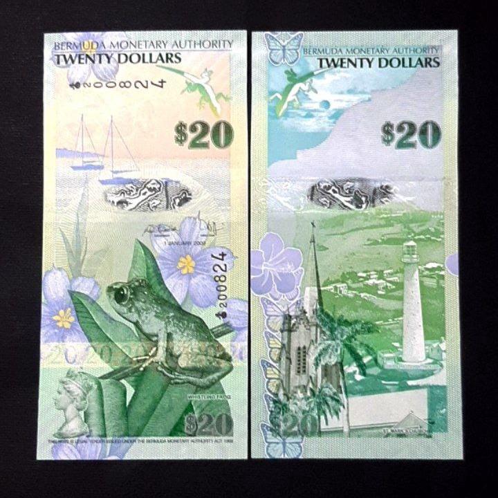 اسکناس تک بانکی 20 دلار برمودا آمریکای جنوبی