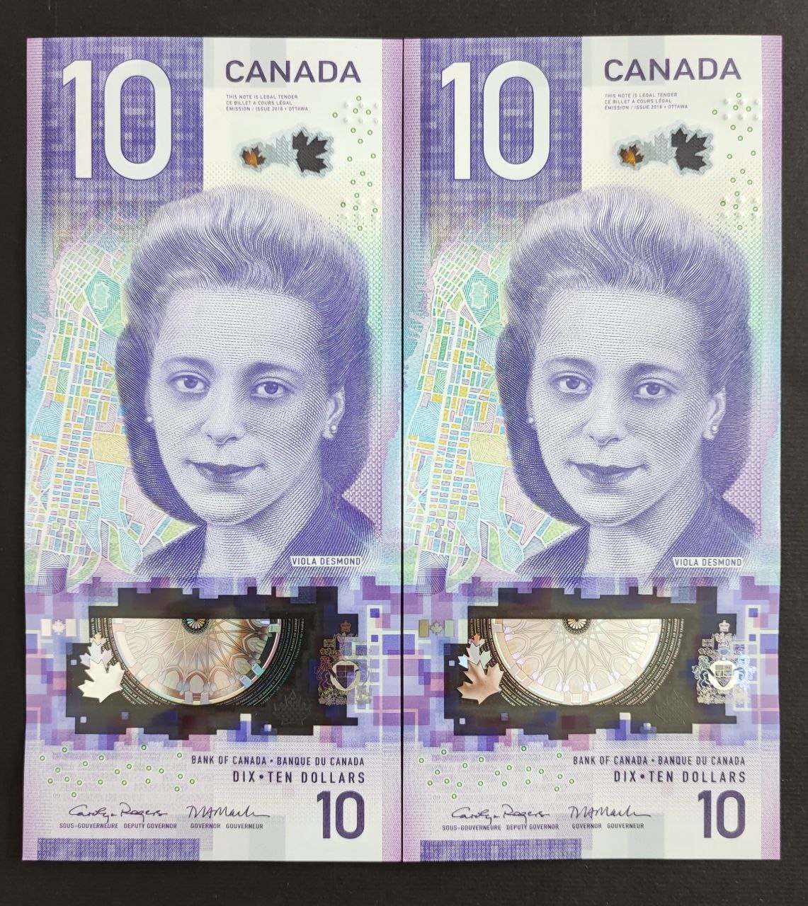 اسکناس تک بانکی 10 دلار کانادا پلیمری ملکه