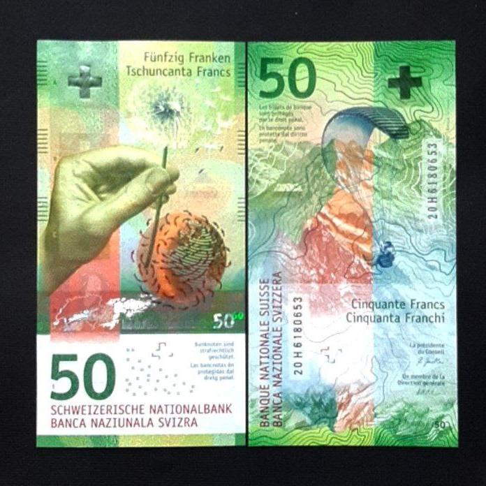اسکناس تک بانکی 50 فرانک سوئیس