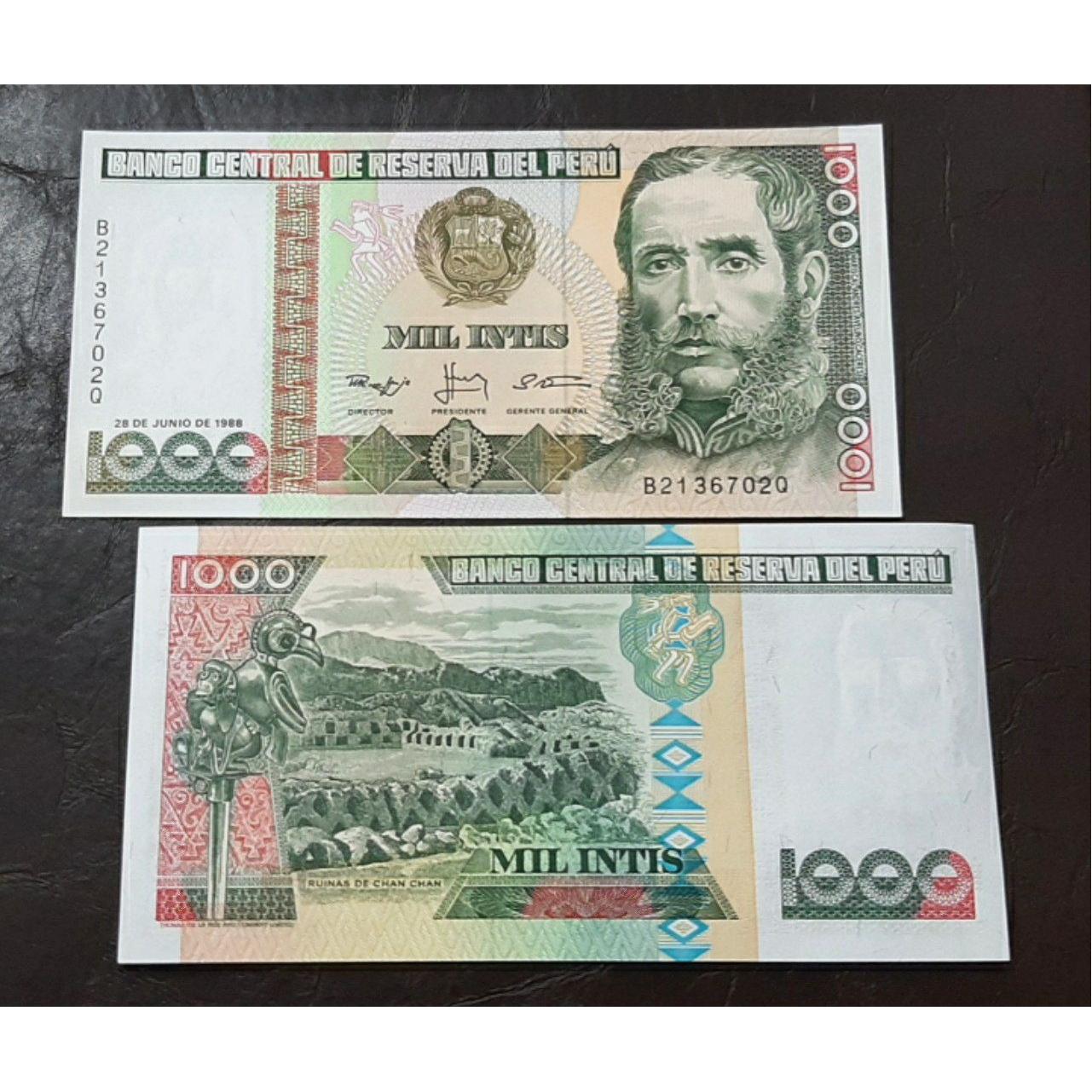 اسکناس تک بانکی 1000 اینتیس 1988