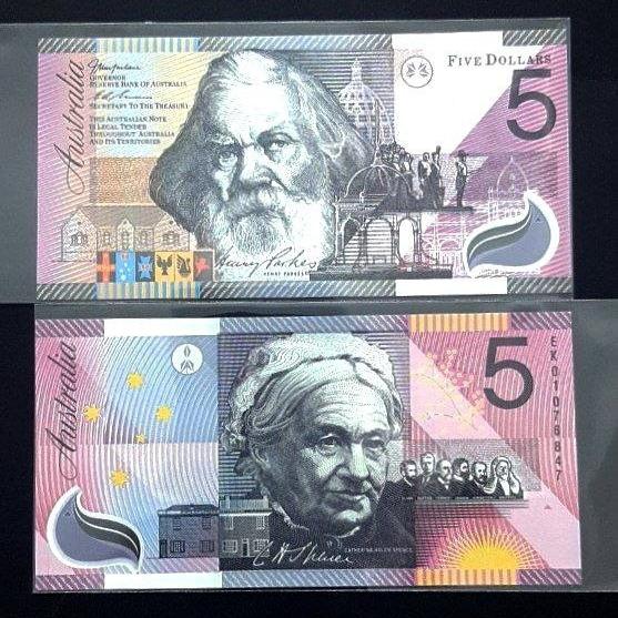  5 دلار پلیمری کمیاببب یادبودی استرالیا توضیحات