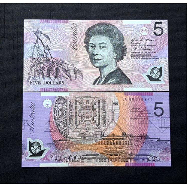 اسکناس تک بانکی 5 دلار استرالیا امضا کمیاب