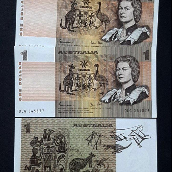 اسکناس تک بانکی 1 دلار استرالیا 1983 ملکه