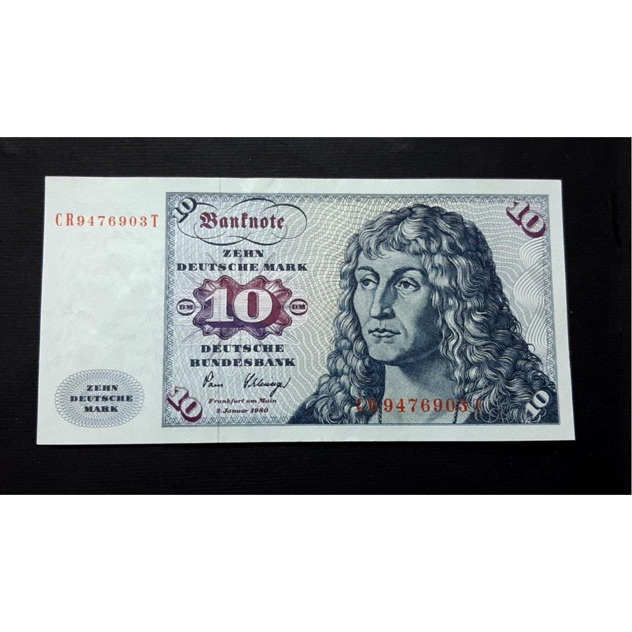 اسکناس تک بانکی 10 مارک آلمان 1980 کمیاب