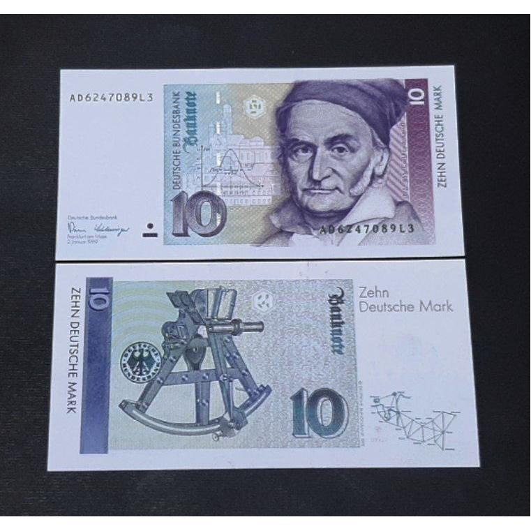 اسکناس تک بانکی 10 مارک آلمان 1989 کمیاب