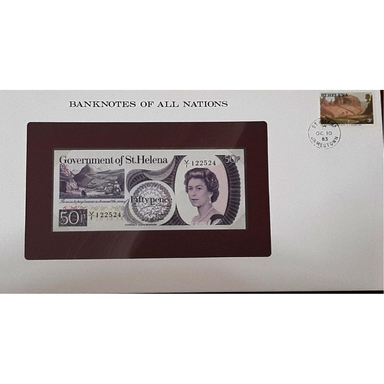 فولدر 50 پنس سنت هلنا 1979 ملکه کمیاب