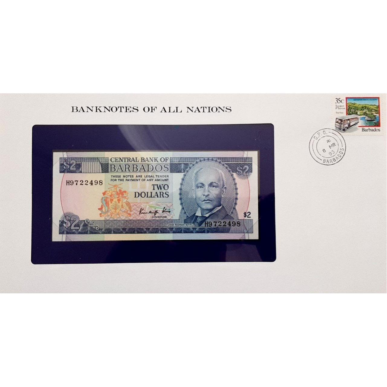 فولدر 2 دلار باربادوس 1986 کلاسیک