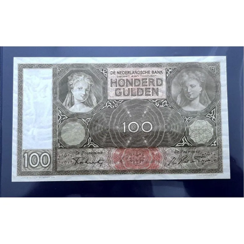 اسکناس تک بانکی 100 گلدن هلند 1942 بسیار کمیاب